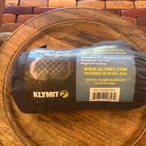 New Klymit Luxe Pillow